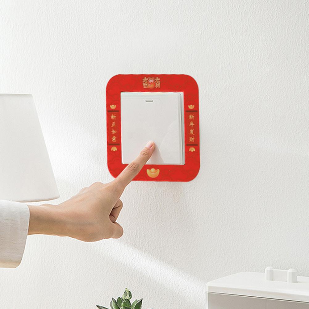 Schakelaar Sticker Unieke Patroon Hoge Taaiheid Pvc Waterbestendig Socket Outlet Cover Decor Voor Thuis