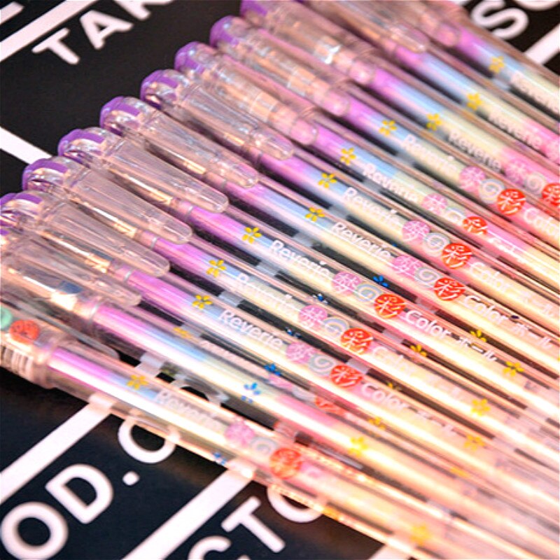 6 In 1 1pcs Giallo Penna Gouache Penna Della Giochi Di Disegno Libro Da Colorare Libro Libro di Doodle Penna Pittura Tavolo da disegno Per Bambini Giocattoli Di Compleanno regalo