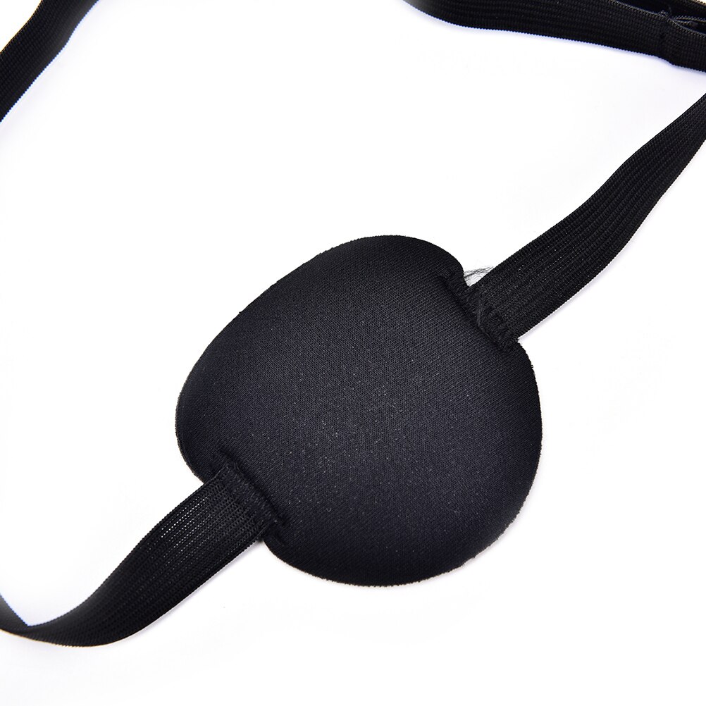 Parche de pirata para ojo para de Halloween, accesorio de disfraz de pirata negro, Parche de ojo cóncavo, parche 3D surco de espuma para los ojos, Parche de un solo ojo