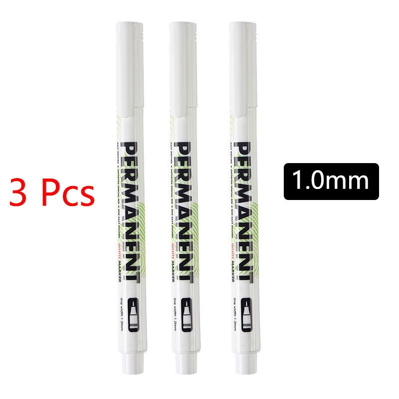 5 Stück weiße Markierung stifte 2,0mm ölige wasserdichte weiße Gel stift DIY Graffiti Skizzen markierungen Briefpapier wrting Schul Material: Orange