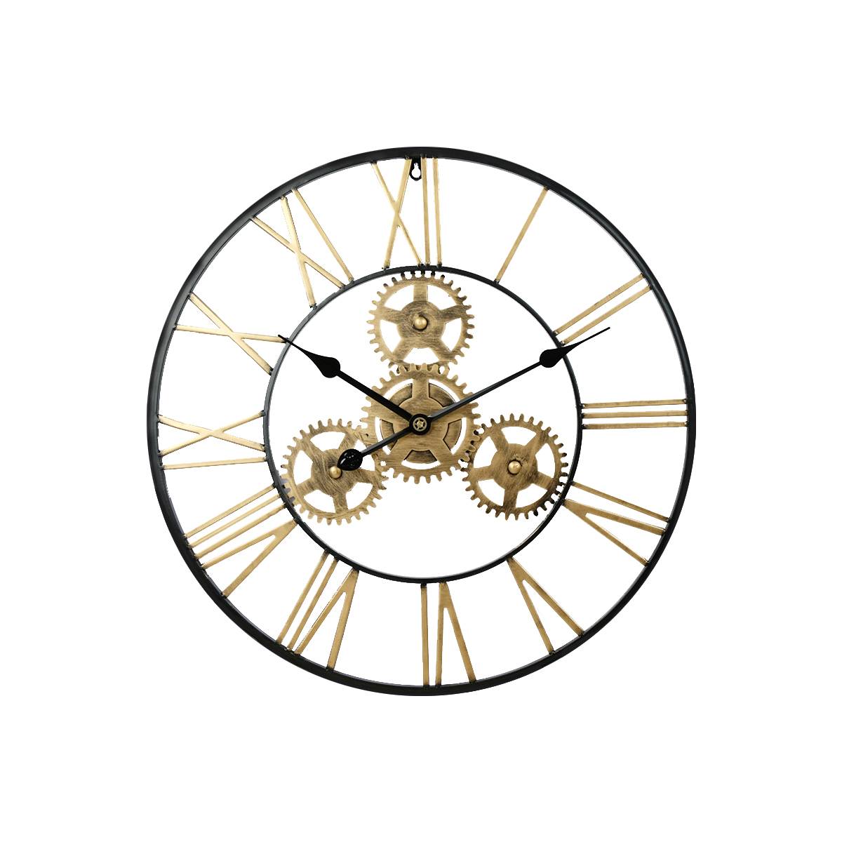 Dia60cm Industrial Gear Wall Clock Decorative Retro MDL Wall Clock Industrial Age Style Room Decoration Wall Art Decor: C