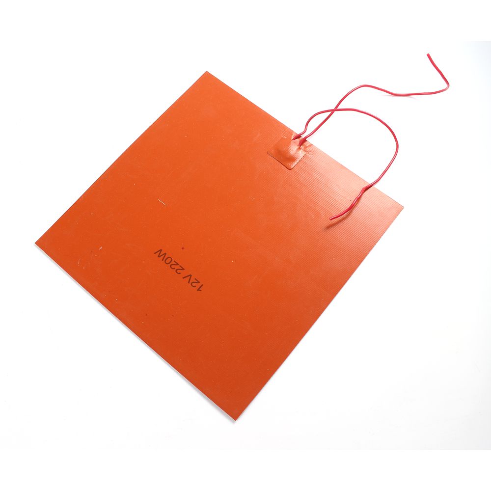 250 x 250mm 5v 12v 24v 36v 48v 110v 220v 380v siliconen verwarmingsmat, rubberen verwarmingsmat, verwarmde bedplaat, flexibel, waterdicht, 3d printers