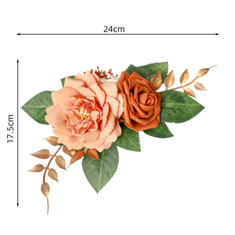 Yannew Pre-made Pink White Cake Topper Flowers Rustic Wedding Cake Decoration for Baby Shower Birthday Party Wedding Supplies: Pink