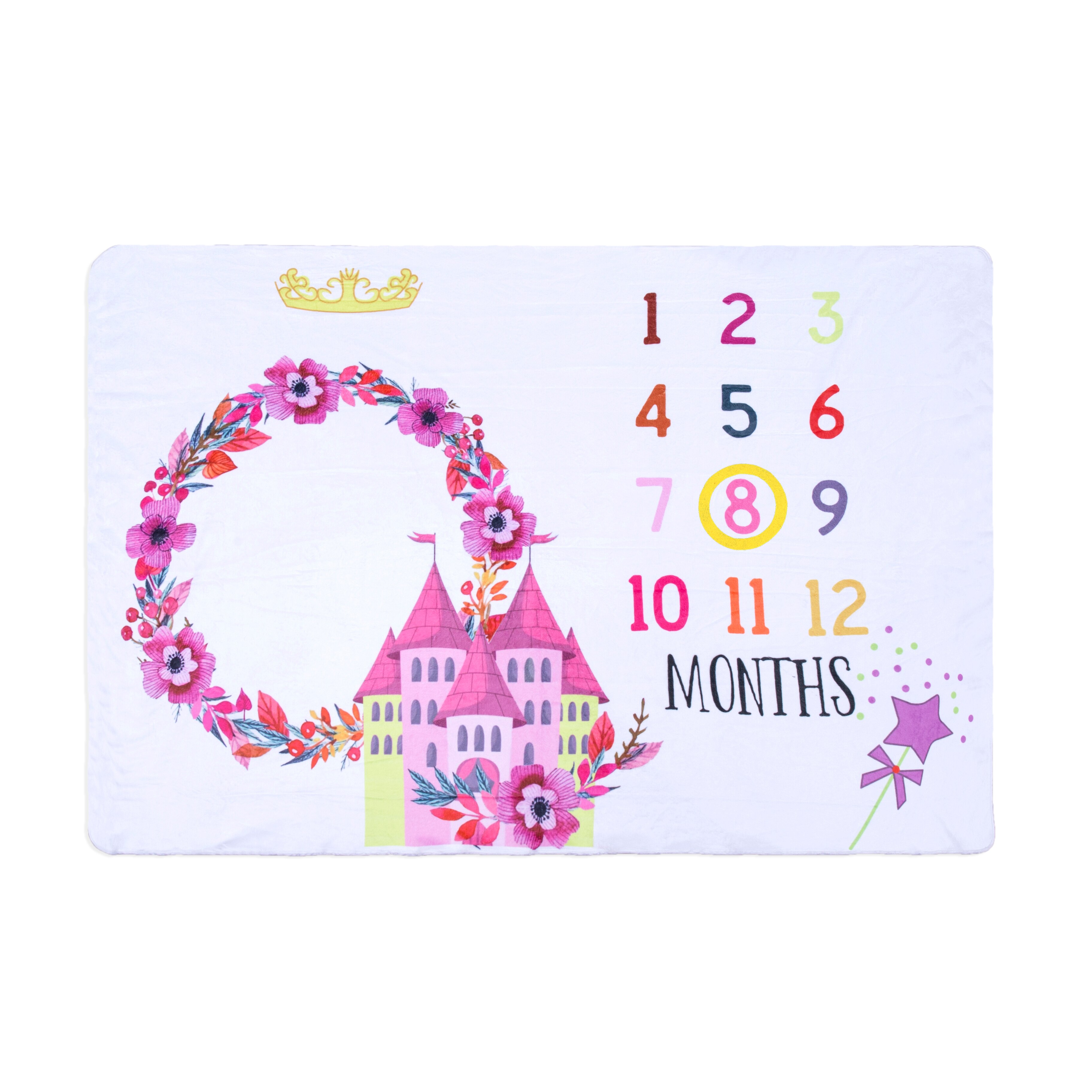 Newborn baby Monthly Growth Milestone Background Blanket photo props for Rug infant boy girls Photography Accessories: FLR-008 S