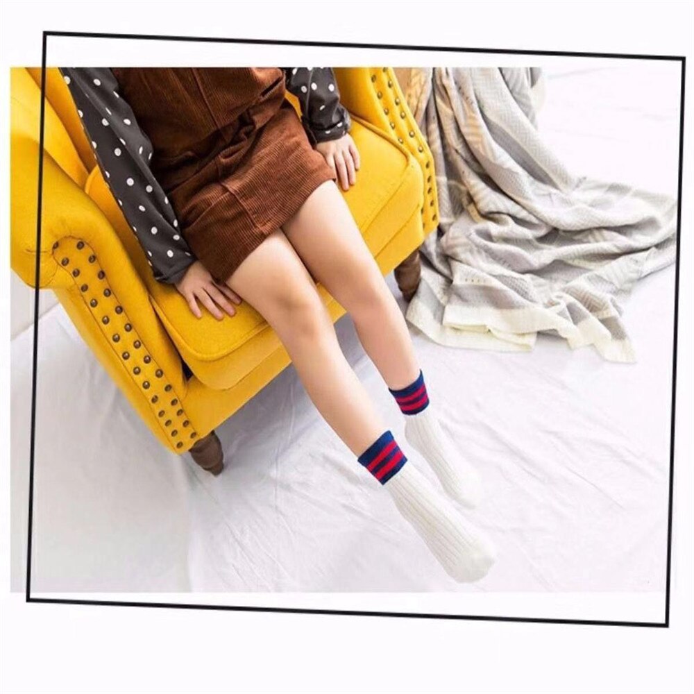 Jumping meters Five pairs of stripes baby socks autumn winter Baby socks soft comfortable for children's socks