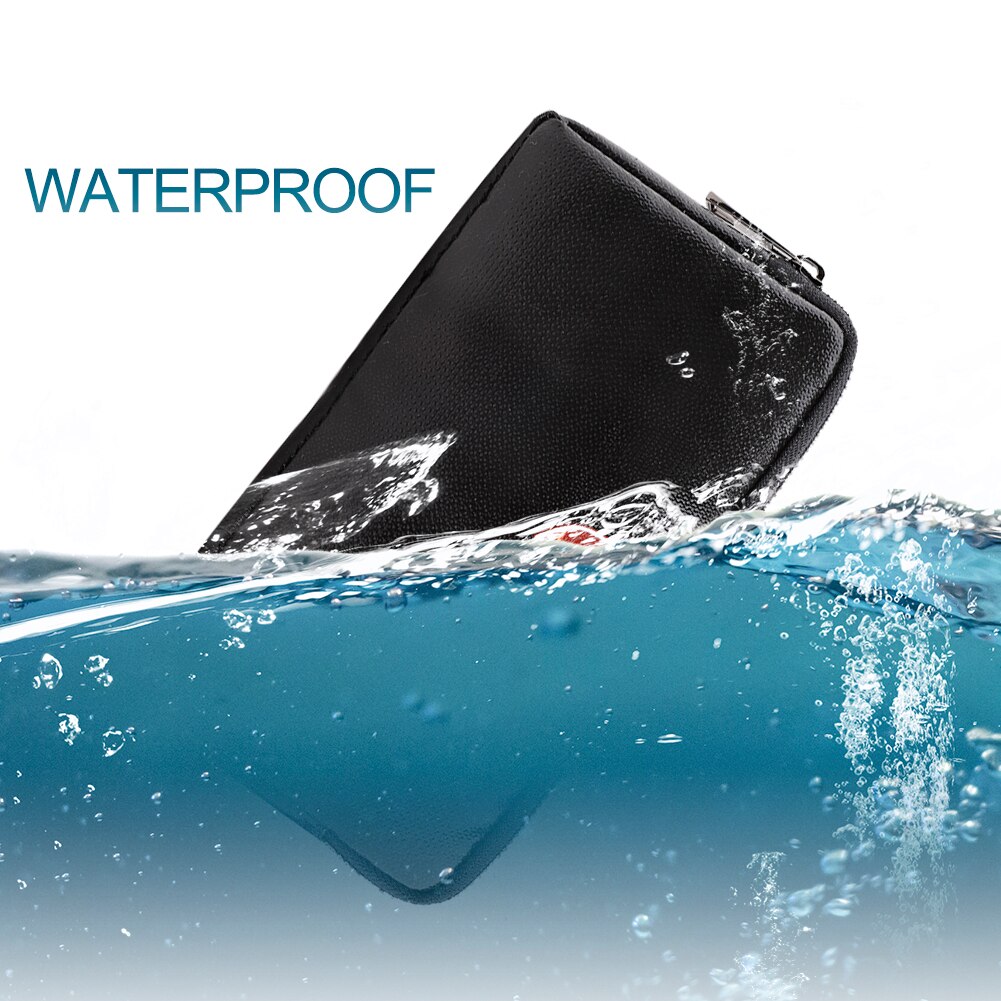 Portable File Organizer Fireproof Bag Water Resistant Carrying Box Zipper Closure Storage Bags for Electronic Products