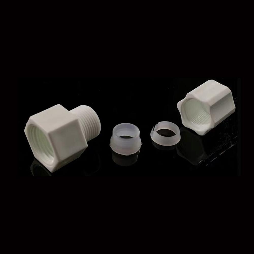 JACO Plastic Compression Fittings 1/2" thread female x 1/2" Tube Connector - 2 PACK