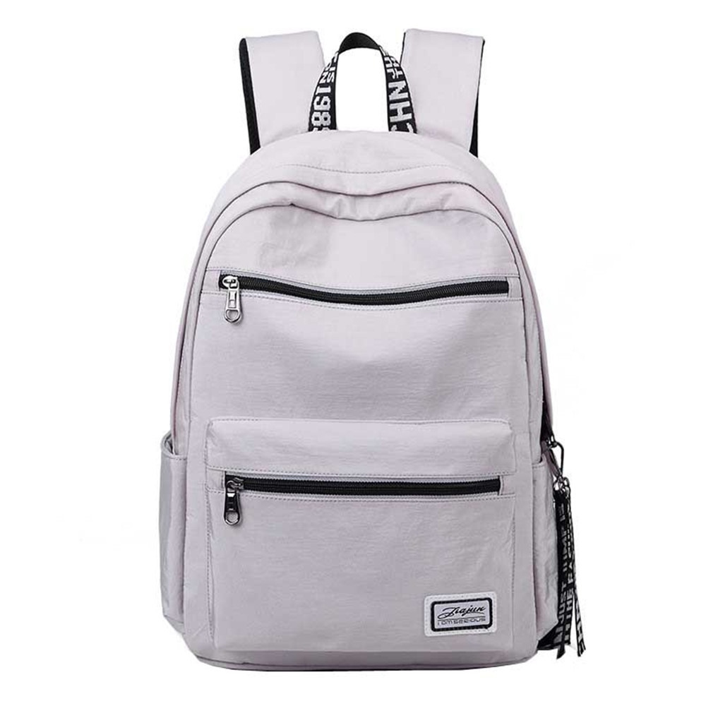 Afslappet piger skole rygsæk vandtæt skoletaske smuk stil skoletasker rygsæk til teenager 2 størrelser