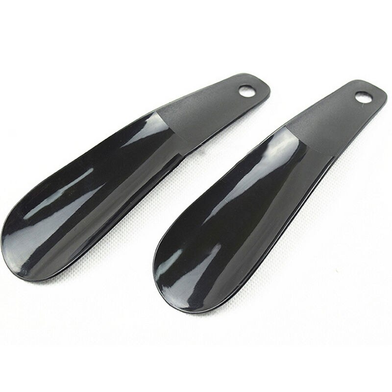 16CM Shoe Horns Black Plastick Shoe Horn Spoon Shape Shoehorn Shoe Lifter Flexible Sturdy Slip