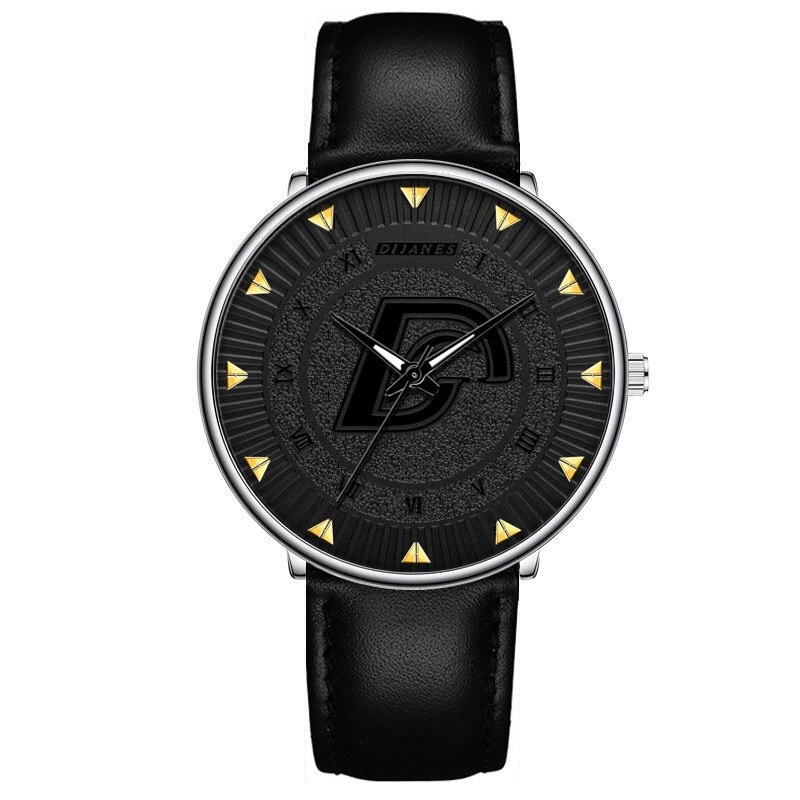 Minimalistische Mannen Mode Ultra Dunne Horloges Eenvoudige Mannen Business Roestvrijstalen Gaas Riem Quartz Horloge Relogio Masculino: L Silver Black