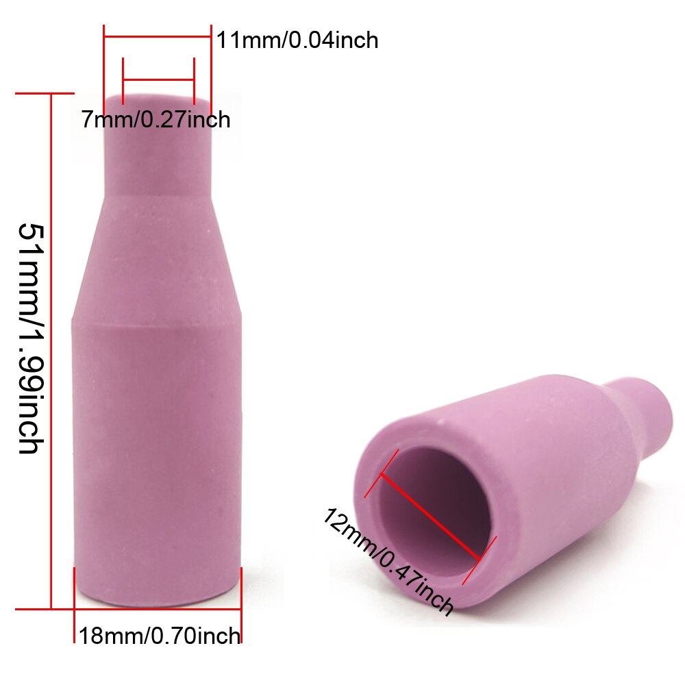 Chalumeau à souder MB-15AK Argon Arc, 0.6/0.8/0.9/1.0/1.2mm, buse gaz céramique, pointe de Contact de Style européen pour 15AK MIG MAG 13 pièces