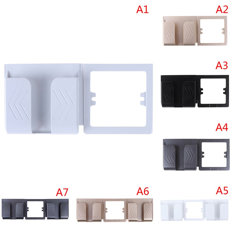 Multifunction Home Mobile Wall Mount Stand Adhesive Durable Socket Phone Charging Holder Bracket Shelf Practical Hotel Universal