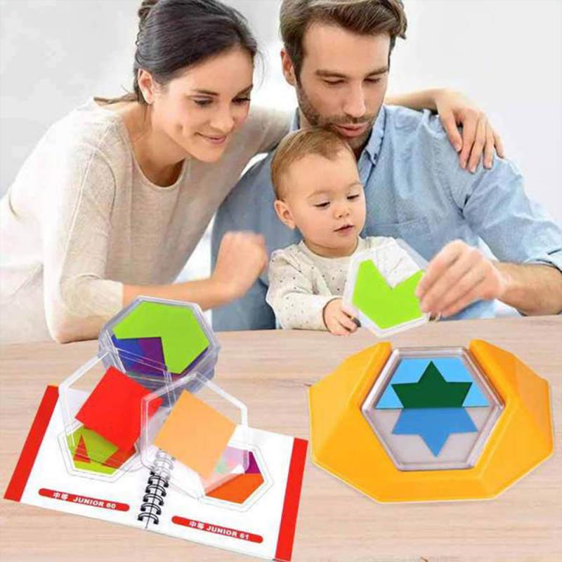 1 set Puzzle 100question logical reasoning educational toys color decoding space think Color decoding space thinking puzzle: 01
