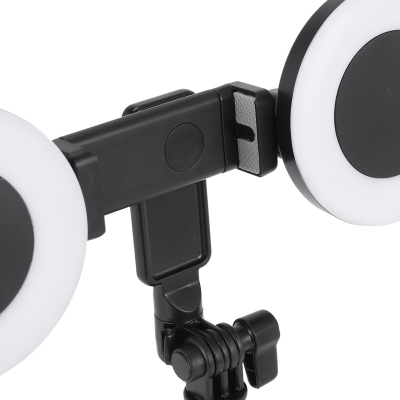 Led Ring Licht Fotografie Ring Licht Met Opvouwbare Statief Draadloze Bluetooth Selfie Stick Voor Video Lamp, Met 2 Licht