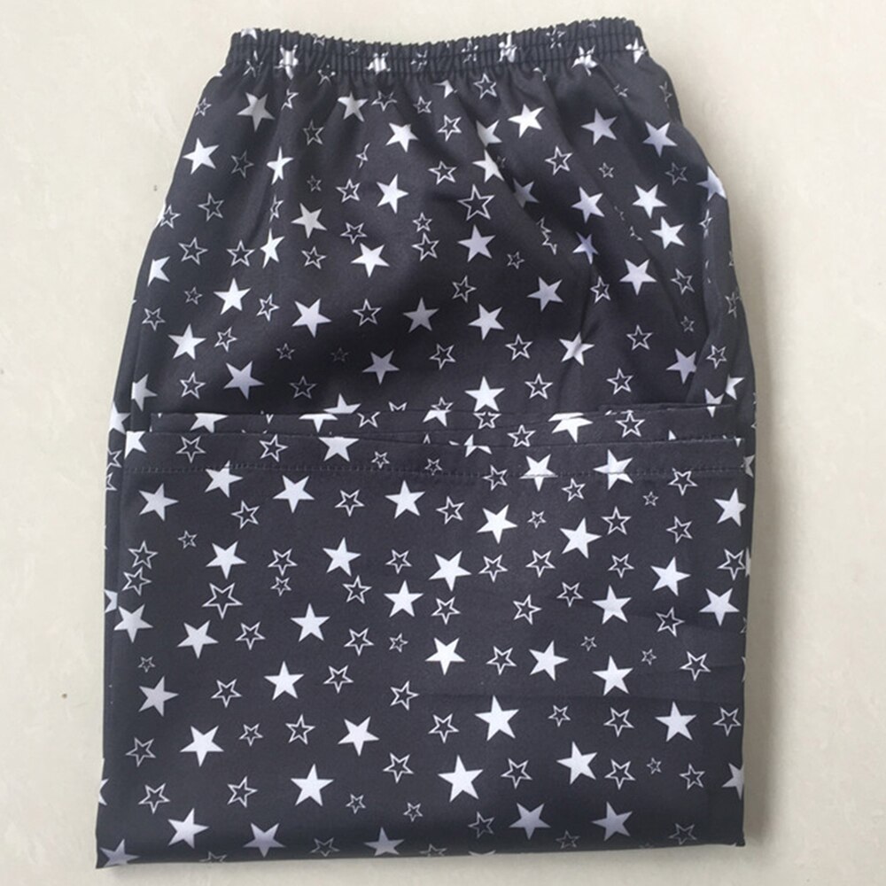 Menns silke sateng pyjamas shorts ​søvn pyjamas bukser underdeler hjemme nattøy herre kunstig silke pyjamas hjemme shorts: Stjerne trykt / Xl