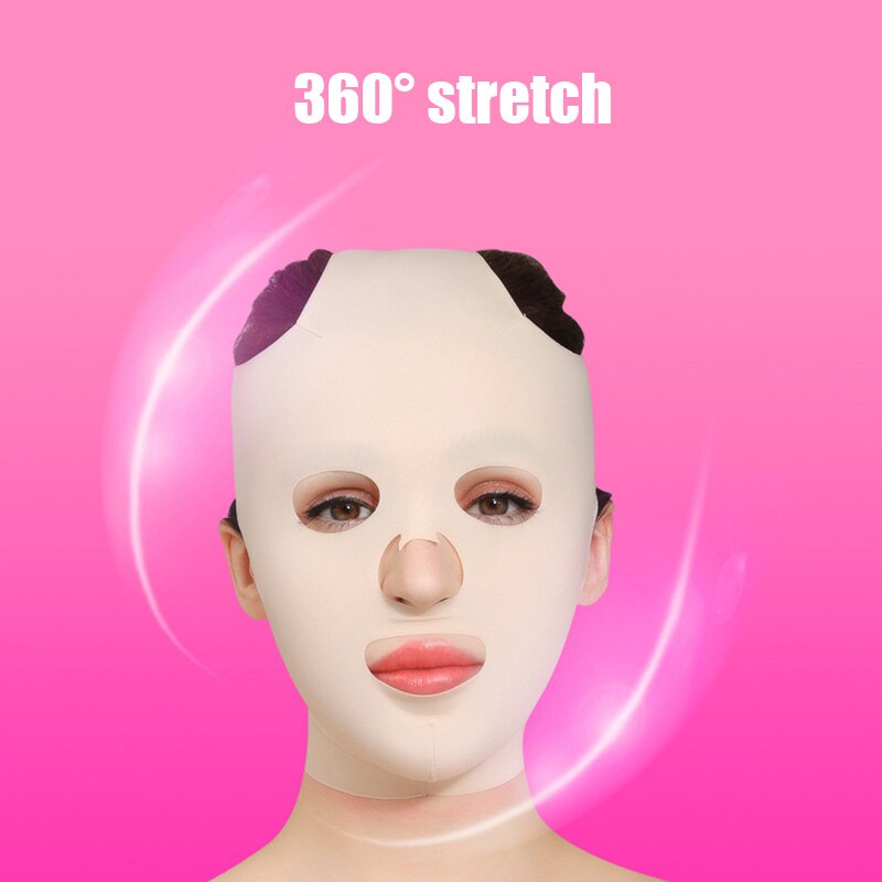 Breathable Full Face Lift Mask Thin Face Tools Facial Slimming Bandage Lift-up Chin V Face Shaper Face Mask Face Thining Band