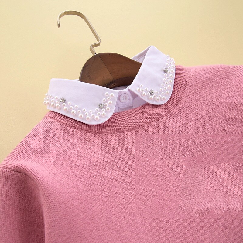 Vrouw Nep Kraag Shirt Voor Vrouwen Wit Effen Kleur Collares Afneembare Kraag Half Overhemd Valse Kraag Das Accessoires