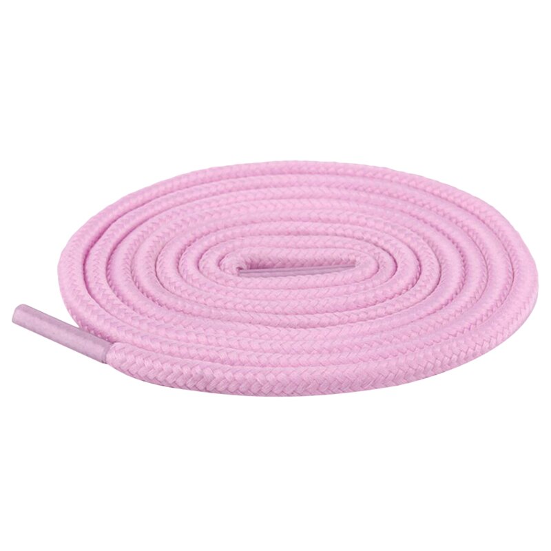 120cm lacets ronds Sneaker lacets de chaussures cordes lacets bottillons couleur unie botte de Sport dentelle chaussure athlétique ficelle 2 pièces/ensemble: pink