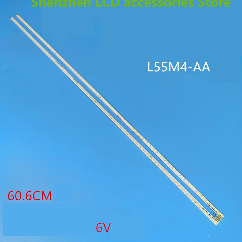 FOR L55M4-AA MI55TV(M55) 1712-0400-4190 68LED 606MM 55 inch use aluminium LCD TV backlight bar left + right