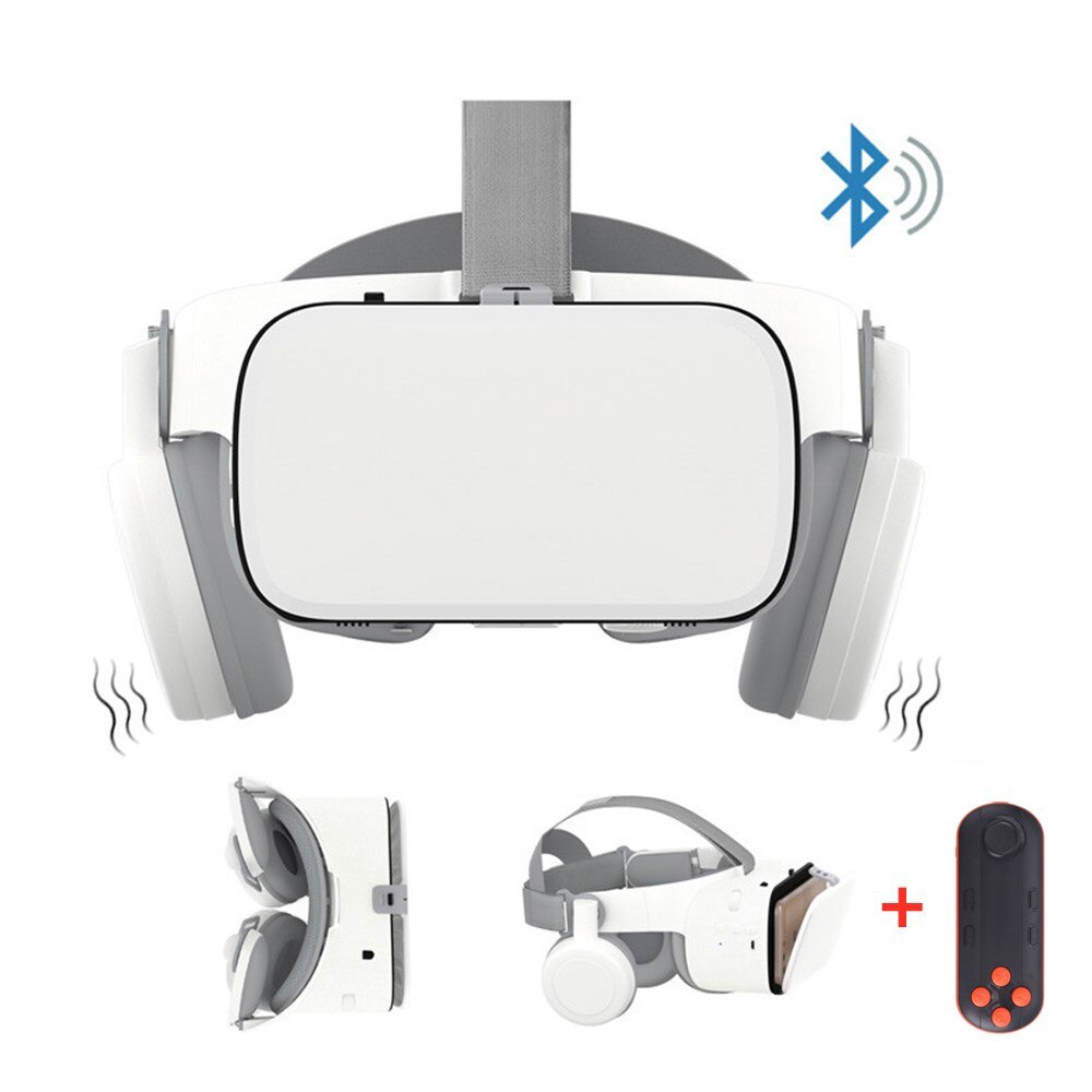 Z6 Upgrade 3D Bril Vr Headset Google Kartonnen Bluetooth Virtual Reality Bril Draadloze Vr Helm Voor Smartphones: SET A