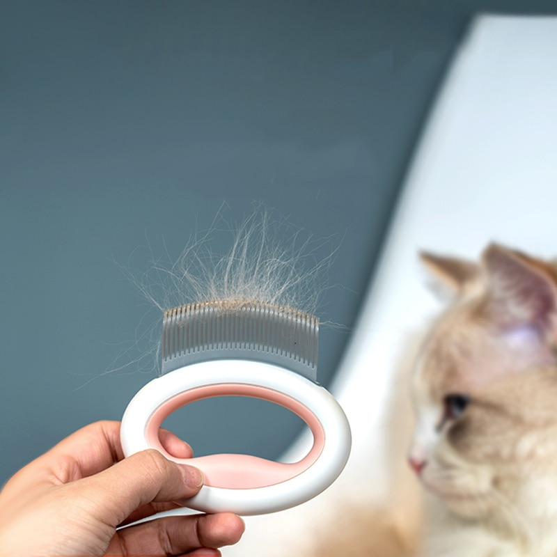 Cepillo de masaje para acicalamiento de Gato HOOPET, herramienta de masaje para el cuidado del cabello para mascotas