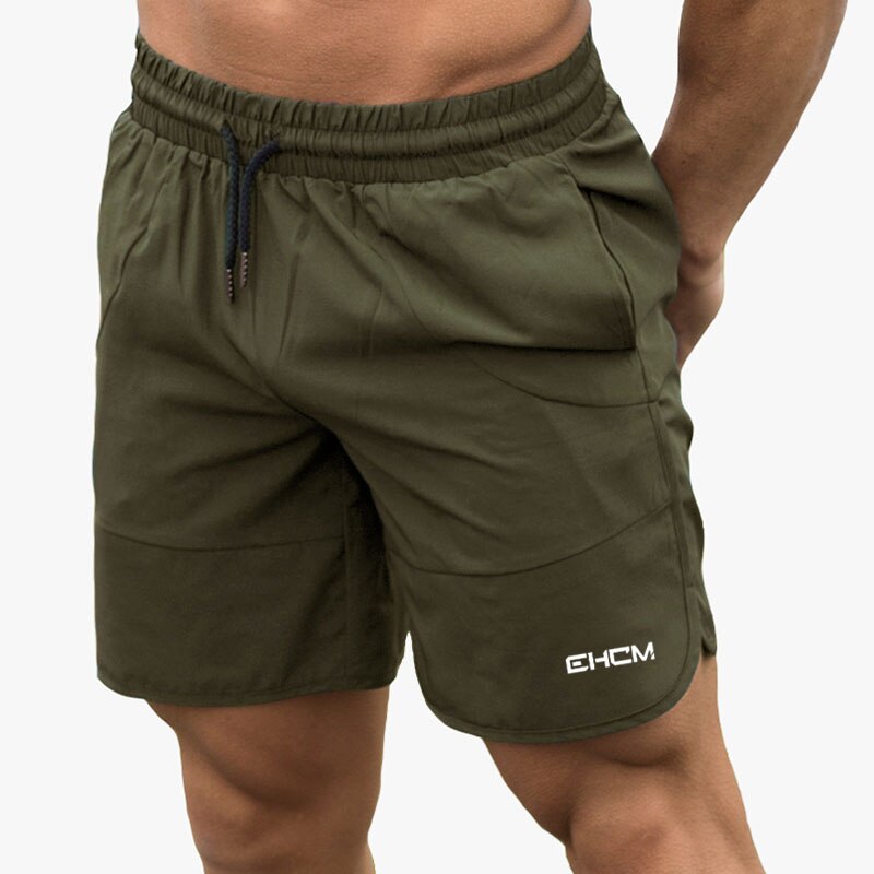 Pantalones holgados de entrenamiento para hombre, Pantalón de deporte corto informal con cintura elástica, harén: green / XXL