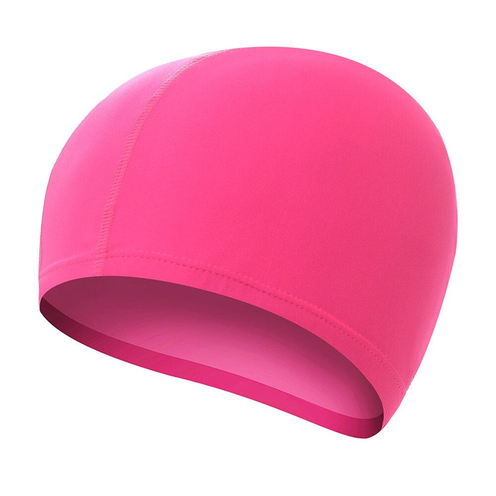 Sfit Elastische Waterdichte Pu Stof Beschermen Oren Lange Haar Sport Zwemmen Zwembad Hoed Badmuts Size Voor Mannen & Vrouwen Volwassenen: Light Yellow