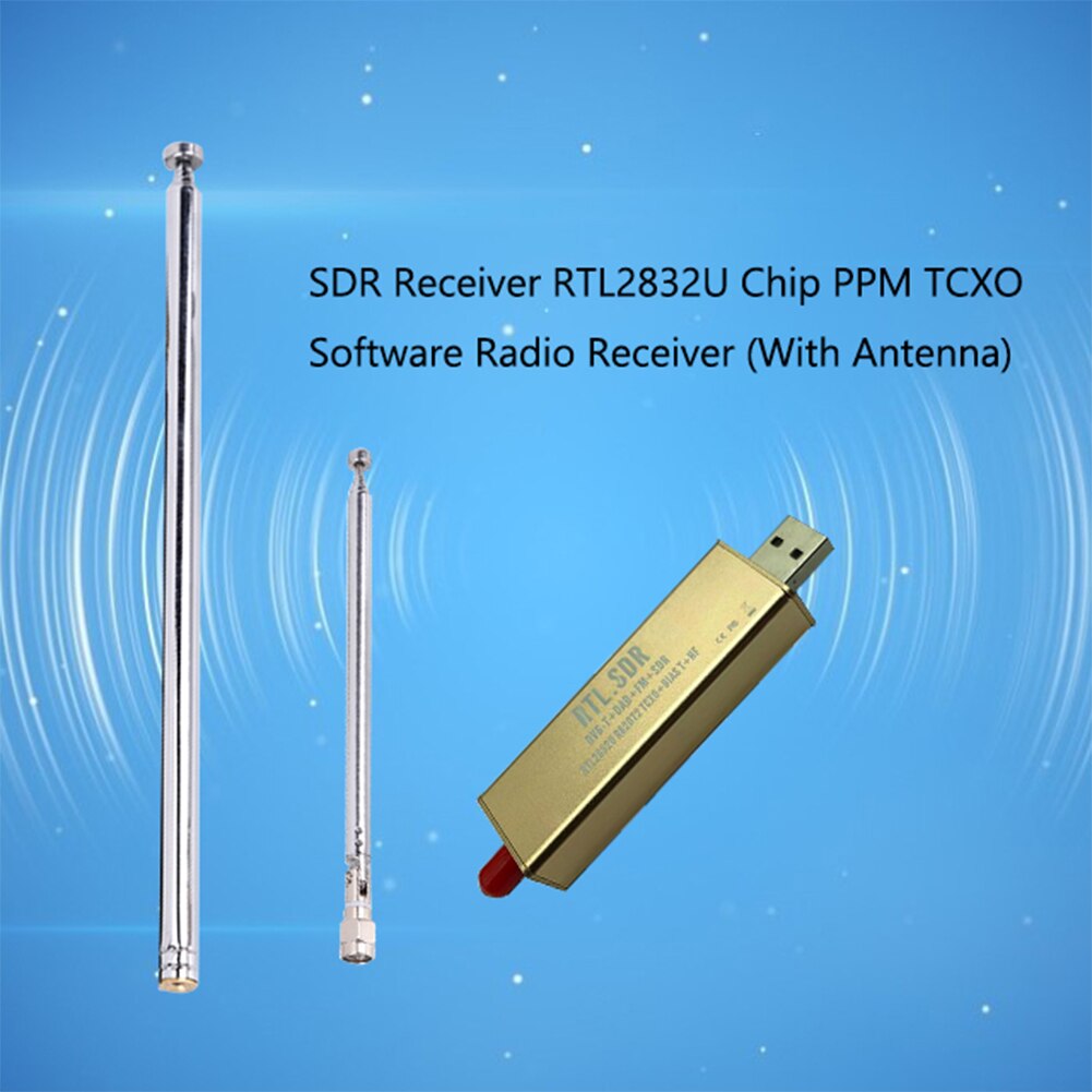 Rtl Sdr Ontvanger Chip Ppm Tcxo RTL2832U 0.1Mhz-1.7Ghz Tv Tuner Ontvanger Am Fm Nfm Wfm Cw dsb Lsb Usb Radio Sdr Ontvanger