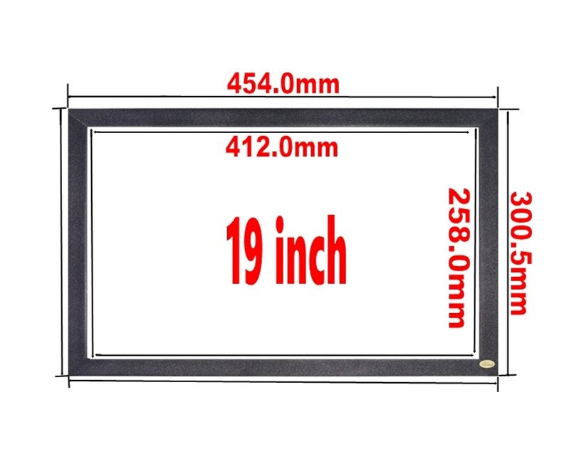 ZZDTOUCH 19 inch 16:10 infrared touch screen 2 points ir touch frame wide usb touchscreen overlay kit