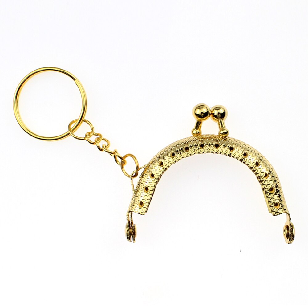 10Pcs 5 CENTIMETRI In Metallo Struttura Della Borsa Della Moneta Per Il Sacchetto Con Portachiavi Ferramenteria E Attrezzi Bacio Chiusura Per La Borsa Del Raccoglitore sacchetti di frizione Cucire Accessori: 10Pcs 5CM gold