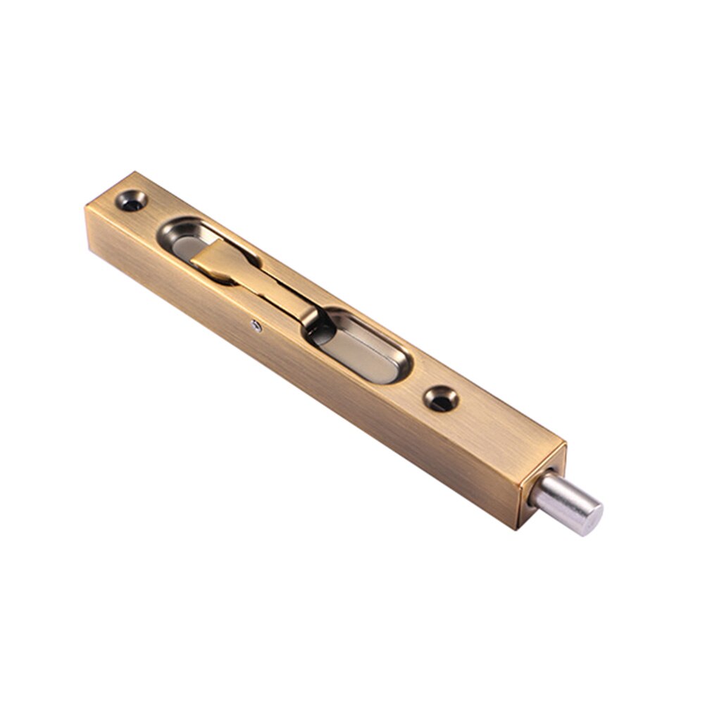 Chowany zatrzask drzwi ze stali nierdzewnej podwójne drzwi wtyczka długi otwór ruchomy zamek drzwi Szpilka C66: mosiądz 8cale
