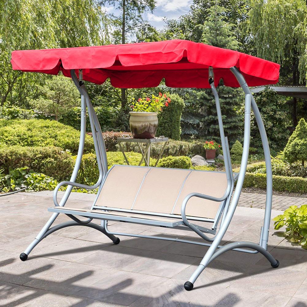 Garden Swing Replacement Canopy Waterproof Outdoor Patio Swing Canopy UV Blocking Sunshade For Outdoor