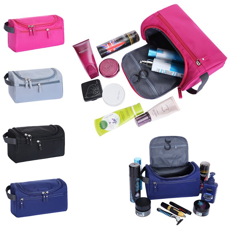 Women Makeup Bag Hanging Zipper Makeup Case Men Waterproof Travel Cosmetic Bag Necessaries Make Up Wash Toiletry Cheap Bag