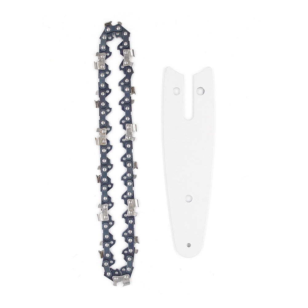 4/6 Inch Chain Guide Electric Chainsaw Chain For Cordless Mini Chainsaw Parts For Logging And Pruning accessories: 4in Set