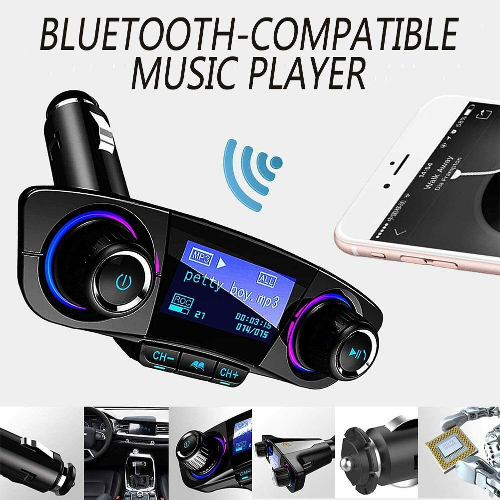 Auto Bluetooth Fm-zender Modulator Handsfree Bellen Carkit Dual Usb Charger Adapter Aux Audio Muziek MP3 Speler Accessoires