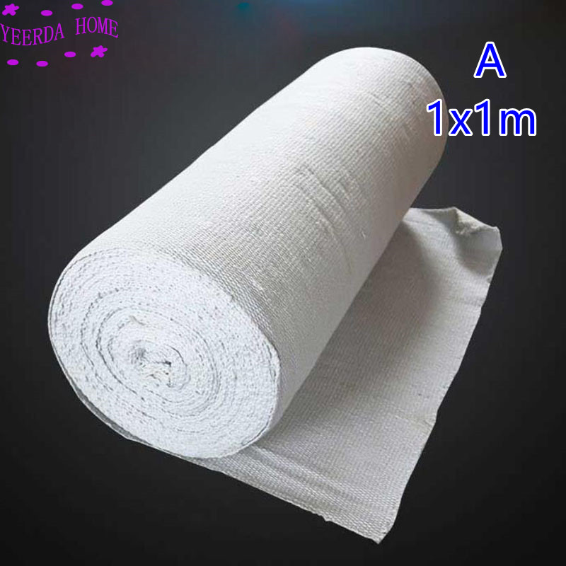 2mm thick Fire proof blanket is resistant to high temperature of 1260 ℃ ceramic fiber cloth welding slag fireproof heat: A 1x1m
