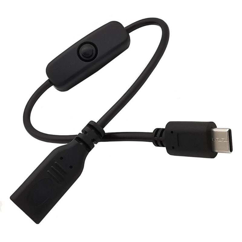 5V Usb C Voeding Cord Type C Male Verlengkabel Op Uit Schakelaar Voor Raspberry Pi 4 Smartphone Tablet Pc