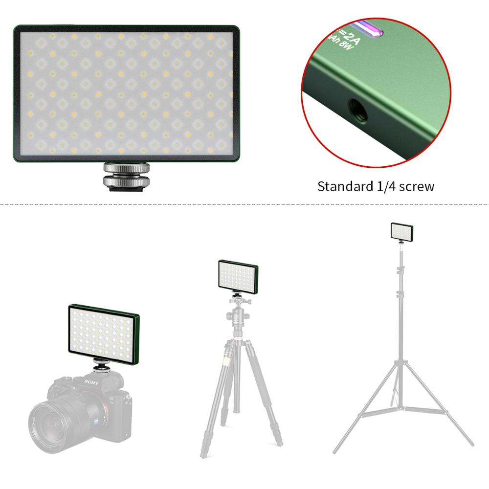 Soonpho Rgb Led Camera Licht Full Color Output Video Light Kit Dimbare 2500K-8500K Bi-Kleur panel Licht Met Cri 95 +