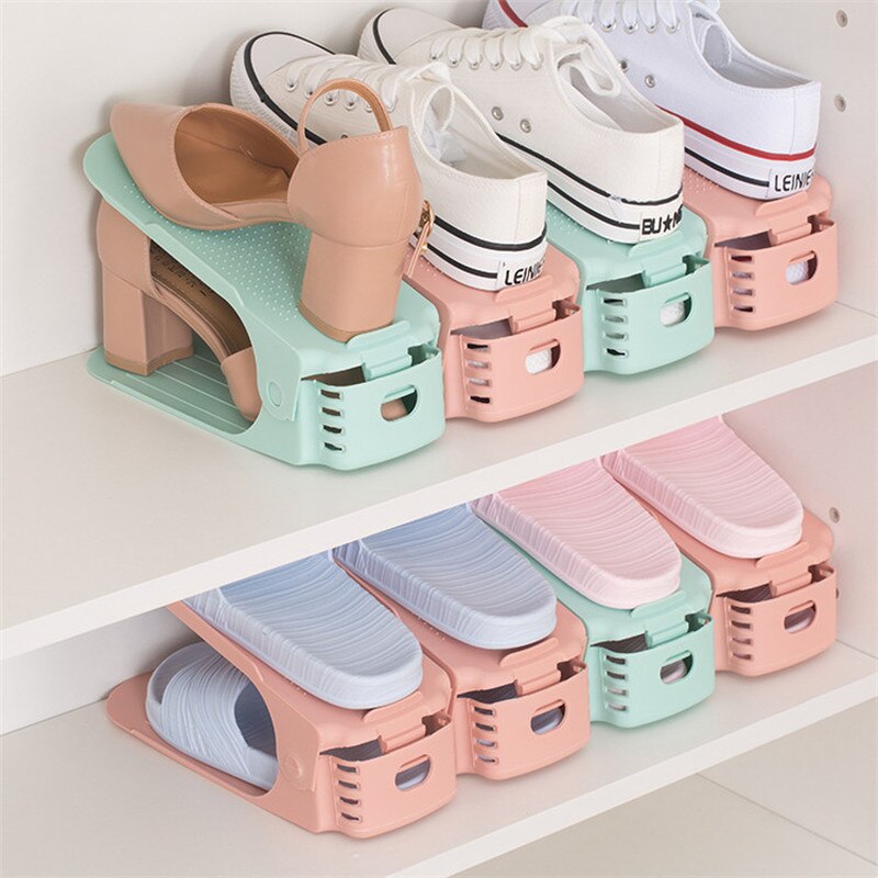 Shoe Rack Durable Adjustable Shoe Rack Shoe Rack Space Saving Cabinet Closet Storage Shoe Rack Shoe Rack Random Colors