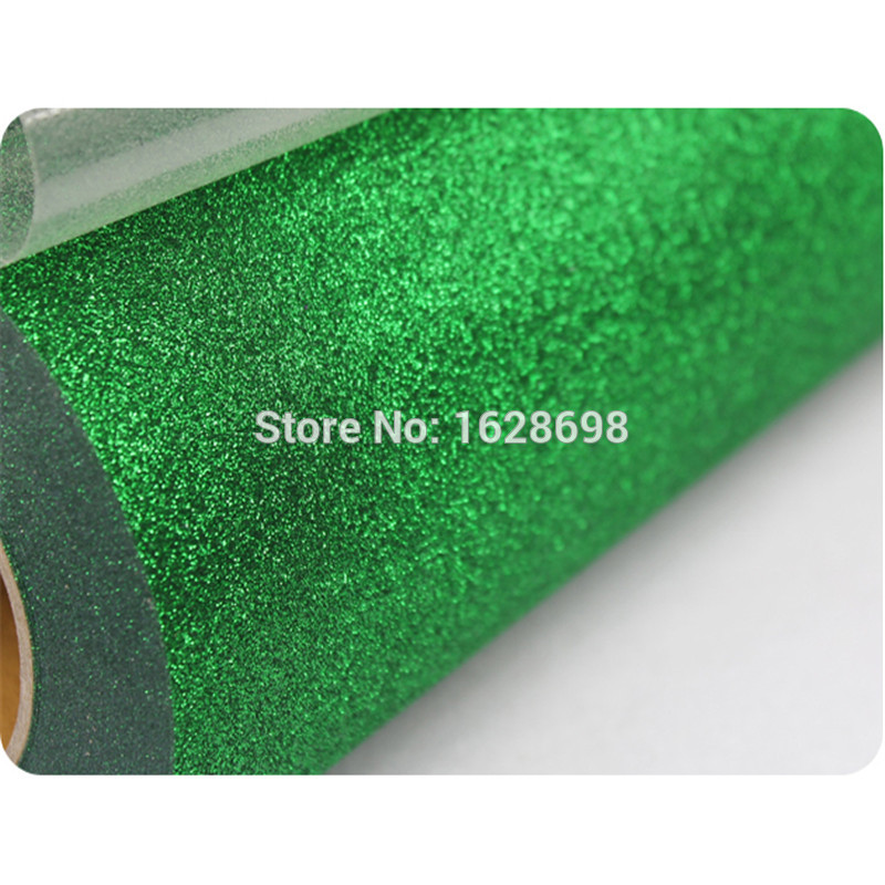 Ijzer Op Glitter Warmteoverdracht Vinyl Printing Warmte-overdracht Film -- CDG-19 Groene kleur