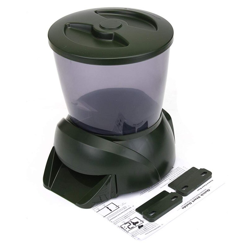 4.25L Automatic Pond Fish Feeder Fish Food Dispenser Digital Aquarium Timer Feeder with LCD Tank Food Feeding Machine