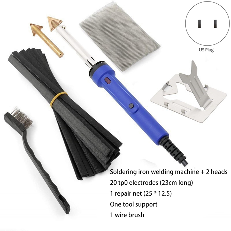 Plastic Welding Machine Kit, 80W Plastic Welding Kit, Suitable for Bumper, Kayak Repair
