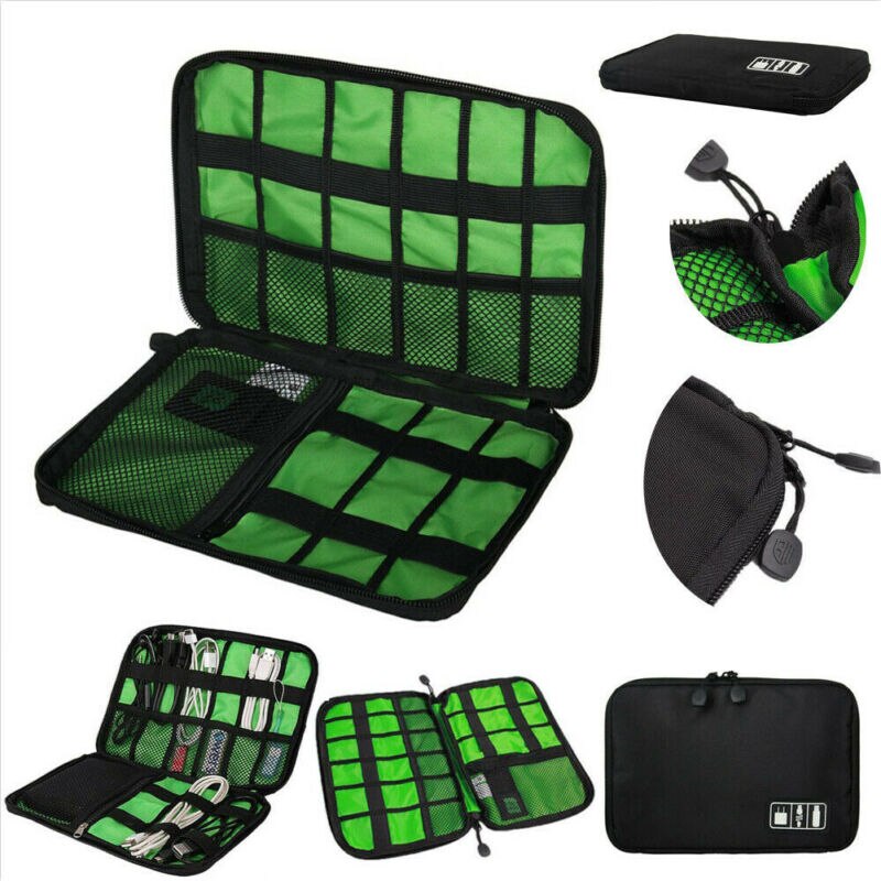 Portátil Digital Cabo USB Stick De Armazenamento Caso Bolsa de Transporte Organizador Saco