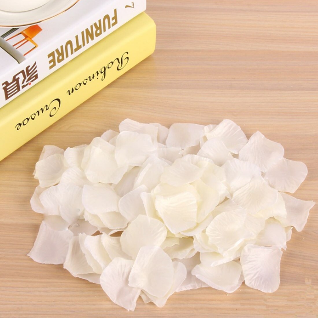 Pétales de roses décoratifs, 1000 fleurs artificielles en soie, pour un mariage: as the picture 17