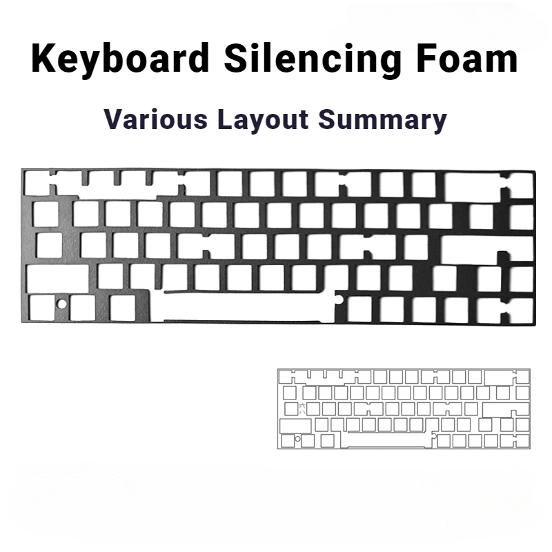 Kelowna Mechanische Toetsenbord Silencing Foam Toetsenbord Diy Modificatie 3Mm Poron Silencing Katoen Rainy 75 Gx87 68/75/87/96/98/104