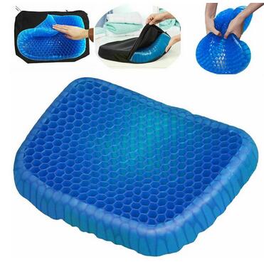 Grote Maat Elastische Gel Kussen Gel, Gel Zitten Kussen Honingraat Auto Sofa Kussen, cervicale Gezondheidszorg Pijn Pad, Flexibele Gel Seat