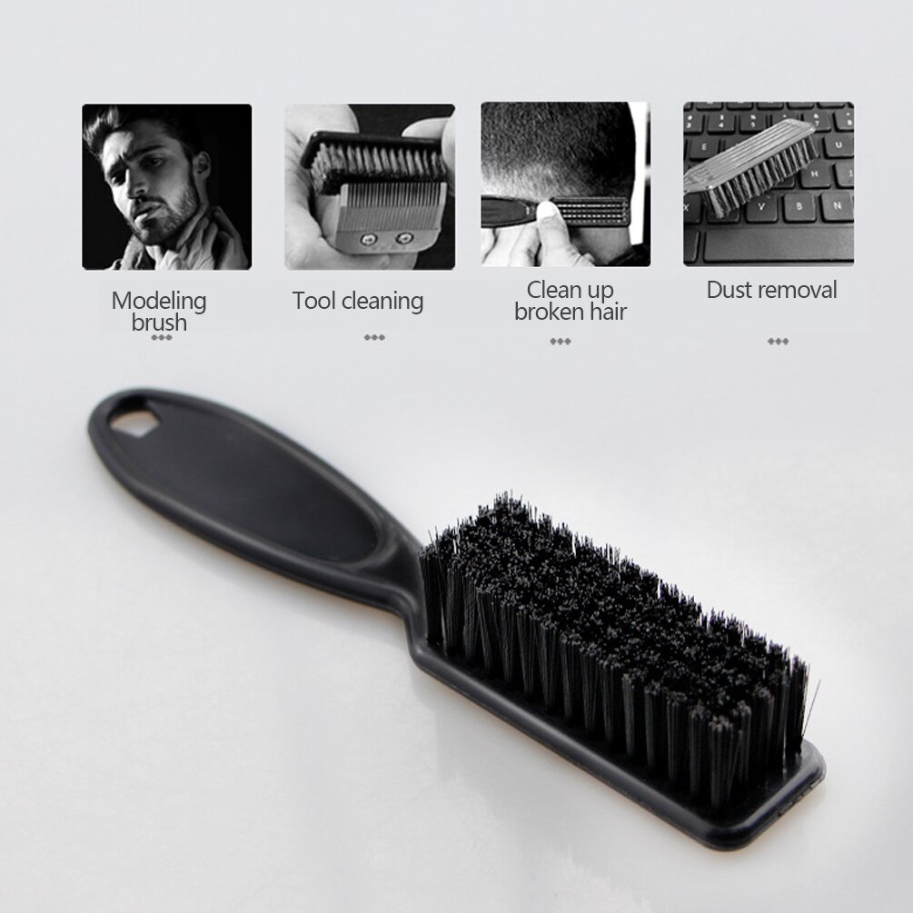 Cepillo de Limpieza del cabello suave con mango de plástico para peluquería, cepillo de peluquero para cuello, plumero para quitar el pelo roto, peine, herramientas de peinado
