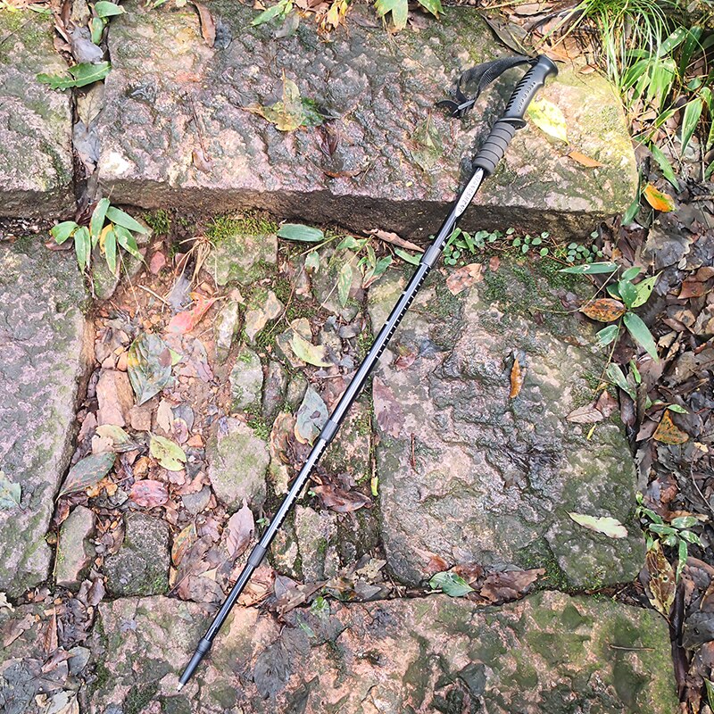 Anti Shock Hike Walking Stick 2pcs Nordic Walking Cane Aluminum Camp Telescopic Baton Outdoor Hiking Poles Crutches