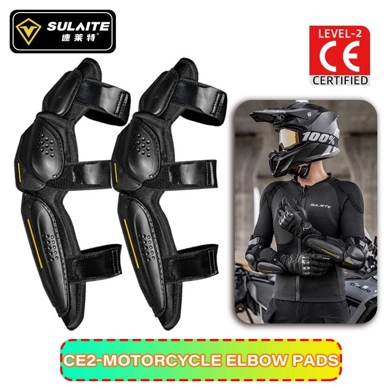 Protezioni per ginocchia e paralenti per moto CE livello 2 per uomo Powersports Equipaggiamento protettivo per motocross/corse/dirt bike: Black