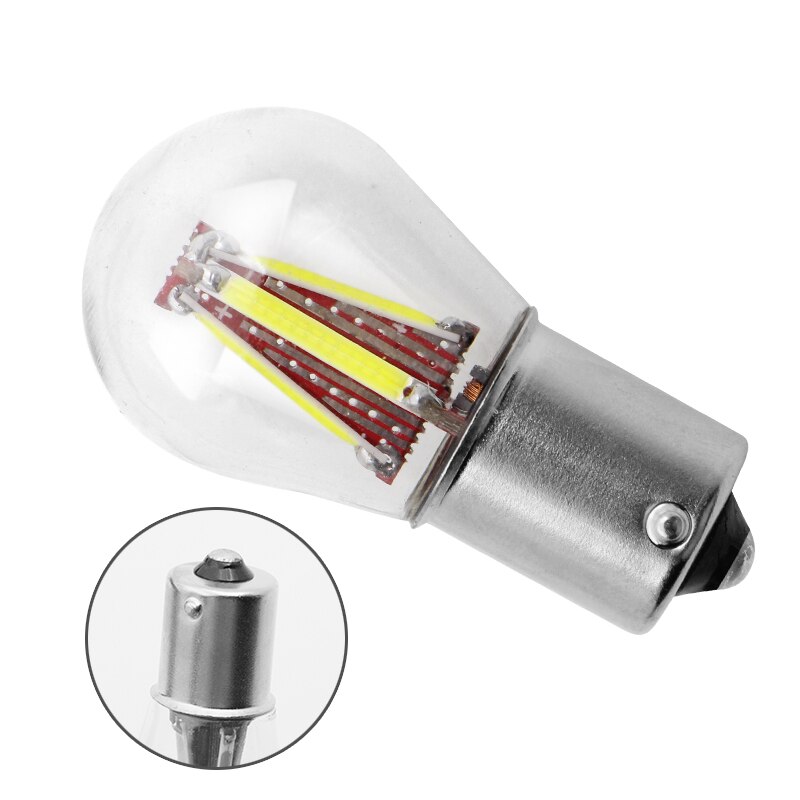 1Pc BA15S P21W Led BAY15D Auto Lamp 1156 1157 P21/5W Cob S25 Brake Reverse Lichten signaal Parking Auto Lamp Wit Rood Geel